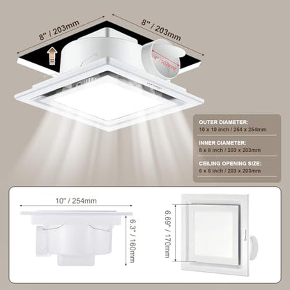 Bathroom Exhaust Fan with Light