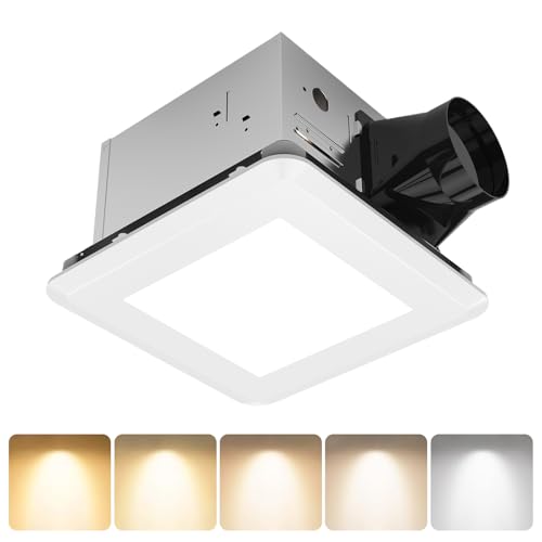 Ultra Quiet Bathroom Exhaust Fan with Light