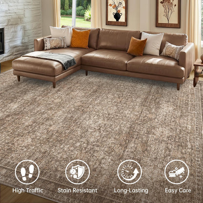 5x7 Area Rugs (Dark Brown / 5' x 7' (Rectangular))