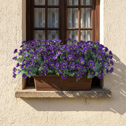 Artificial Mums for Outdoors Fall Decor (Purple / 10.6 inch)