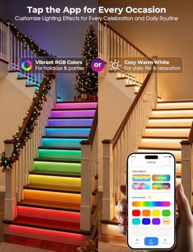 Smart Plug in Dual Motion Sensor RGBW Stair Light Indoor