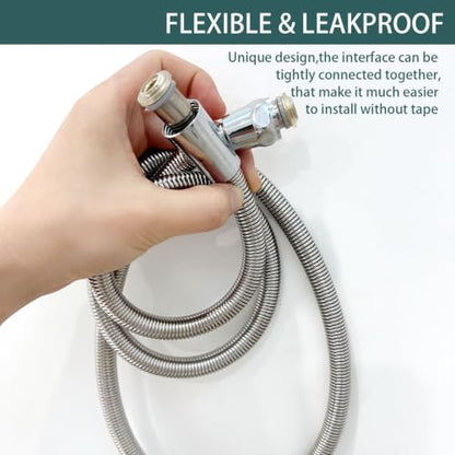 59" Stainless Steel Shower Hose (Sliver / 59 Inches)