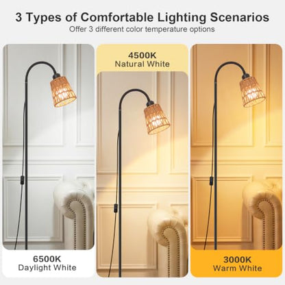 Boho Floor Lamp for Living Room Black Floor Lamps