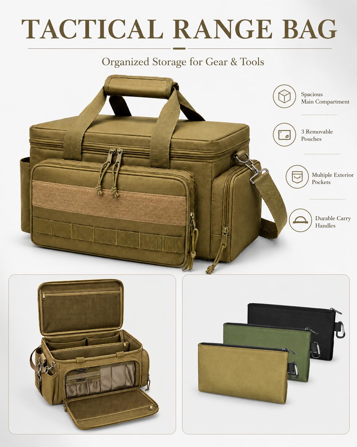 15 Inch Tool Bag Multi (khaki)
