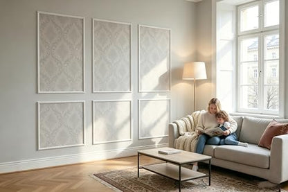 Pre Cut Peel & Stick Wall Molding Box Moulding Trim