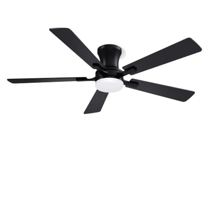 Low Profile Ceiling Fan with Light and Remote