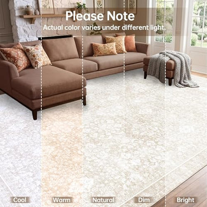 9x12 Area Rugs (Cream / 9' x 12' (Rectangular))