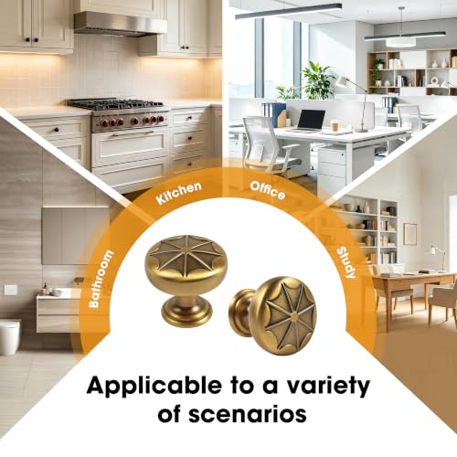 Round Vintage Kitchen Cabinet Knobs