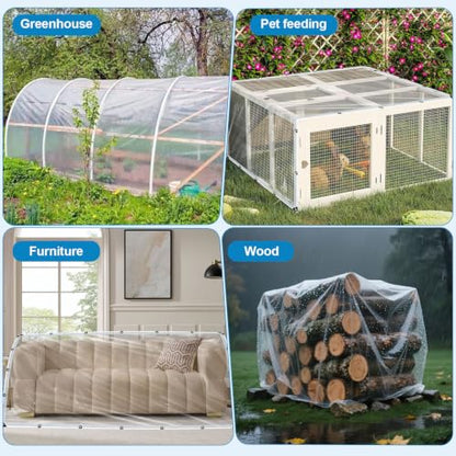 Clear Tarps with Grommets