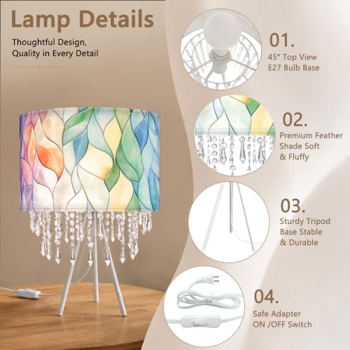 Smart Tripod Table Lamp with Acrylic Droplets