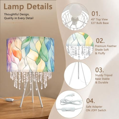 Smart Tripod Table Lamp with Acrylic Droplets