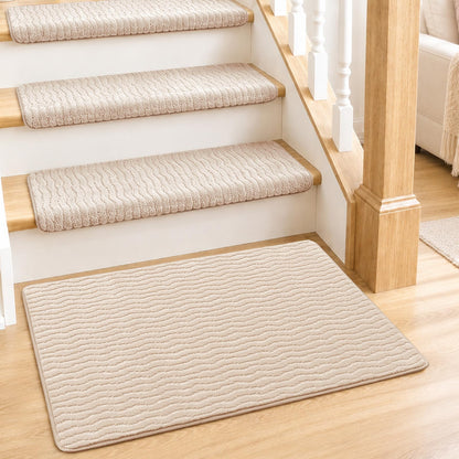 Stair Landing Mat (Oat Beige / 2' x 3' (Rectangular))