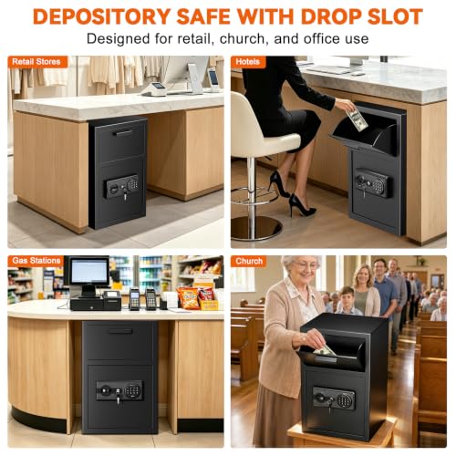 Depository Safe Drop Box with Slot