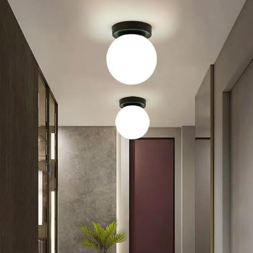 Modern Round Ceiling and Wall Fixture for Hallway Entryway Bedroom Bedside Living Room