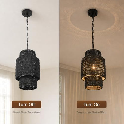 Farmhouse Rattan Lighting
