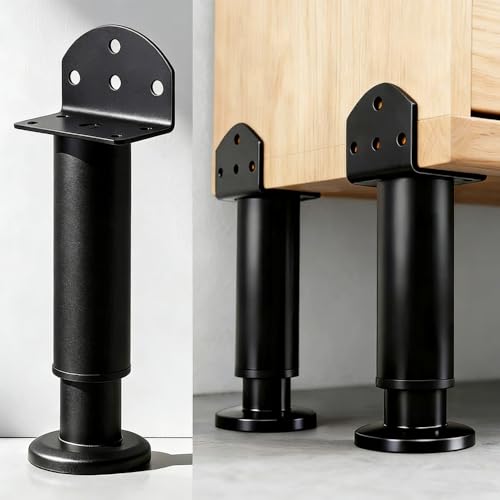 Metal Adjustable Height Furniture Support Legs Replacements Leg Feet for Bed
