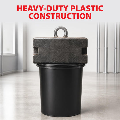 Plastic Paint Can Bucket 1QT Pack of 4 w (1QT-4units)