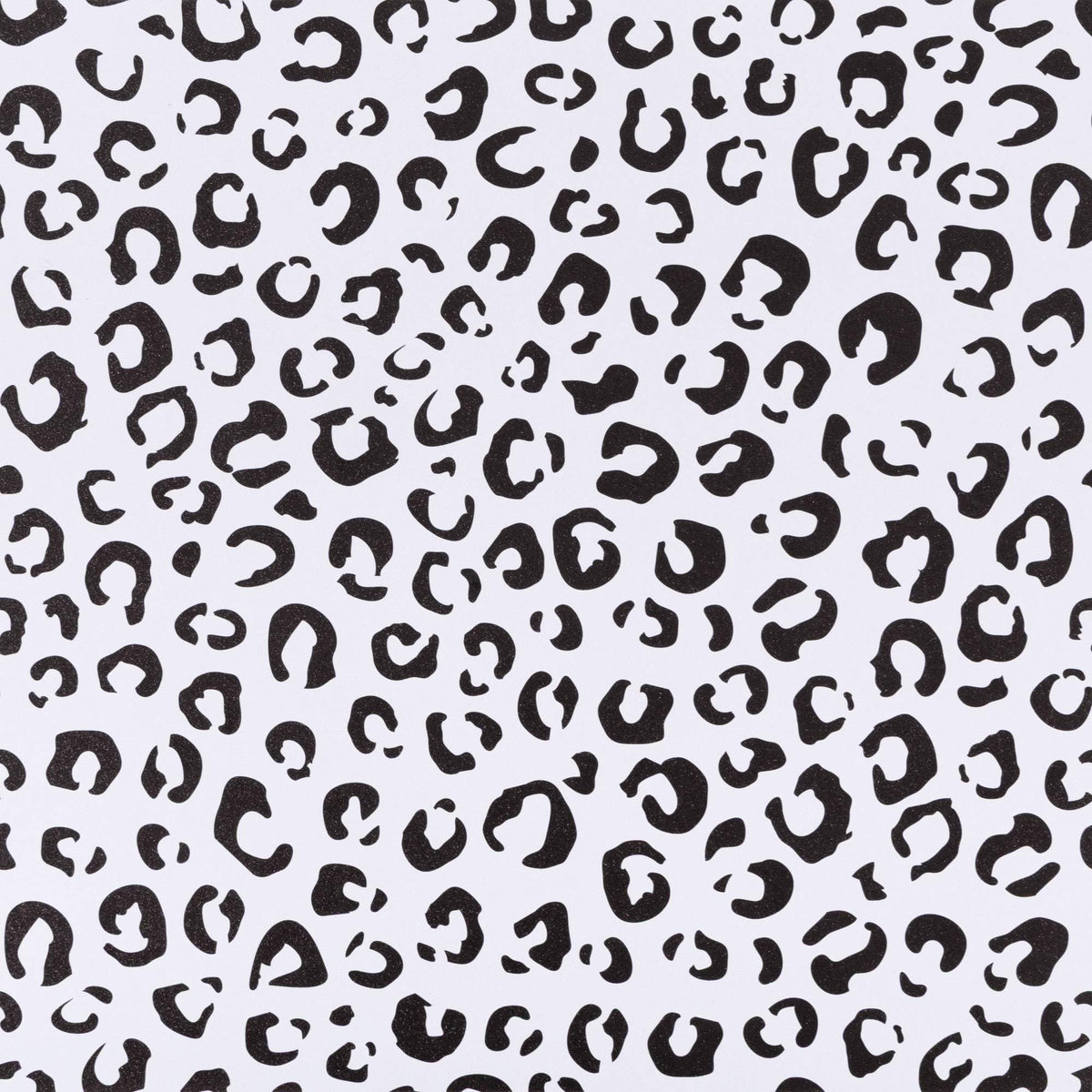 Black and White Cheetah Print Decor Wallpaper (Black/White / 17.3" x 118")