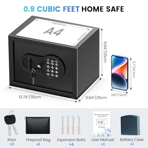 Safe Box with Fireproof Waterproof Bag