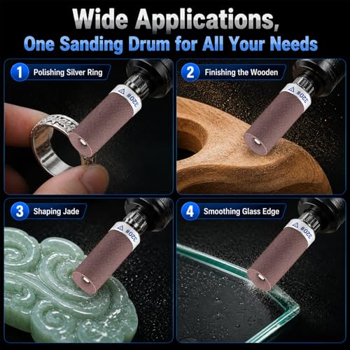 Sanding Drums for Dremel with 1