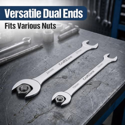 Super Thin Open End Wrench Set Carbon Steel