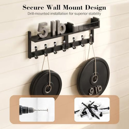 Coat Rack Wall Mount with Shelf