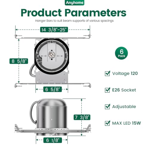 6 Inch IC Rated New Construction