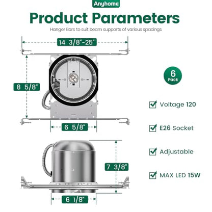 6 Inch IC Rated New Construction