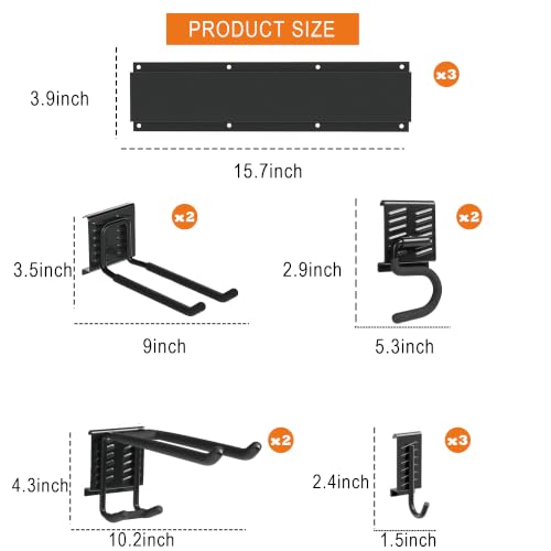 Heavy Duty Tool Hooks Set