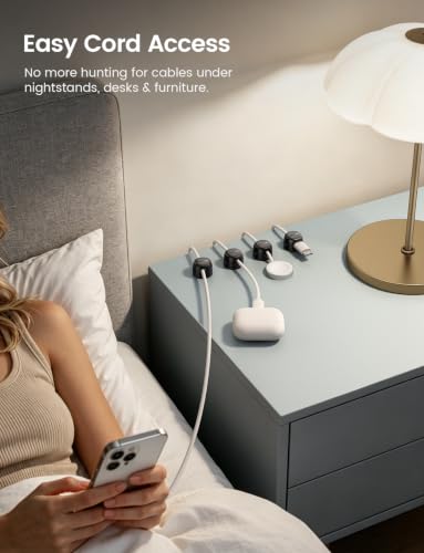 Rotating Cord Organizer Clips Cable Management