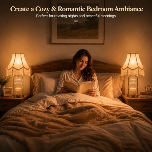 Table Lamp&Candle Warmer Lamp with Timer (23.5")