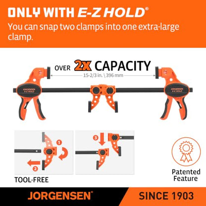 E Z HOLD 2PK Medium Duty Torque Expandable Clamp