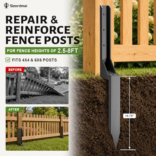 No Dig Heavy Duty Fence Post Repair Kit