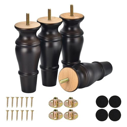 Wood Furniture Legs Set of 4