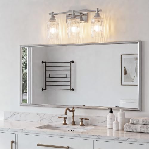 Modern 3 Light Bathroom Light Fixtures (Chrome / 3-light)