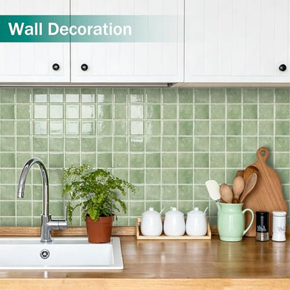 10 Sheet Zellige Look Peel and Stick Kitchen Backsplash