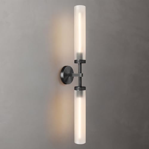Brass Knurled Wall Sconce 18"
