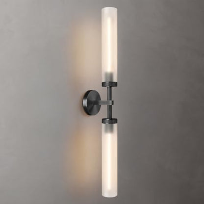 Brass Knurled Wall Sconce 18"