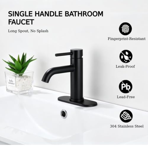 Single Handle Bathroom Sink Faucet