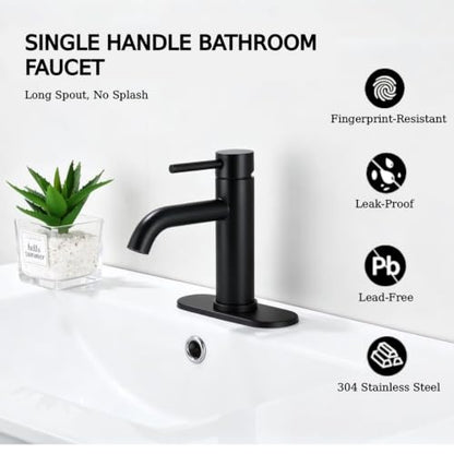 Single Handle Bathroom Sink Faucet