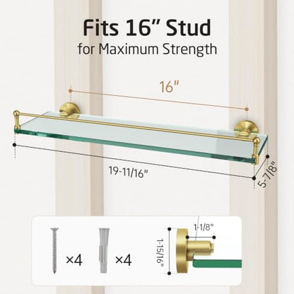 Glass Shelf Bathroom Shelf