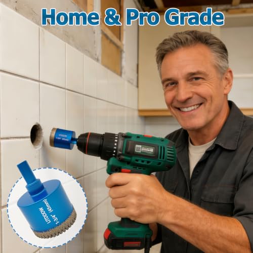 Tile Hole Saw Kit (10 Pcs 1/4"-2")