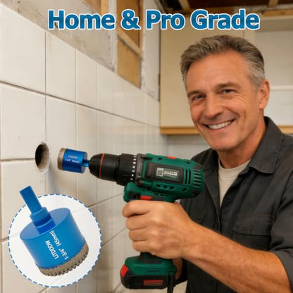 Tile Hole Saw Kit (10 Pcs 1/4"-2")