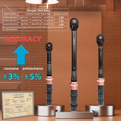 Torque Wrench Set 1 (1/4 3/8 1/2" 20-240IN.LB,5-50,10-170FT.LB)