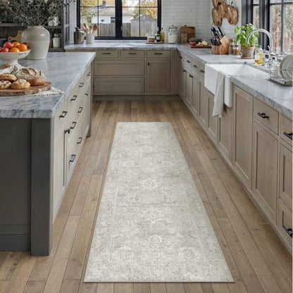 2x8 Grey Neutral Runner Rug (Grey / 2' x 8' (Runner))