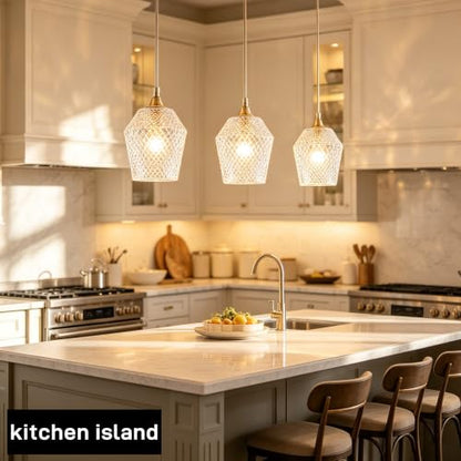 2Pcs Small Glass Lamp Shades (Clear)