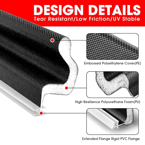 Extra Wide Kerf Door Weather Stripping