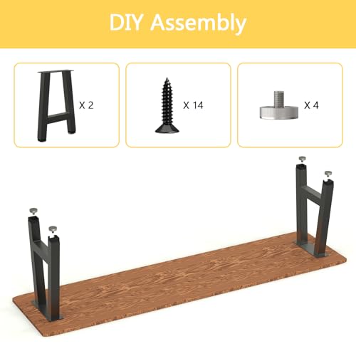 Table Legs Black Set of 2