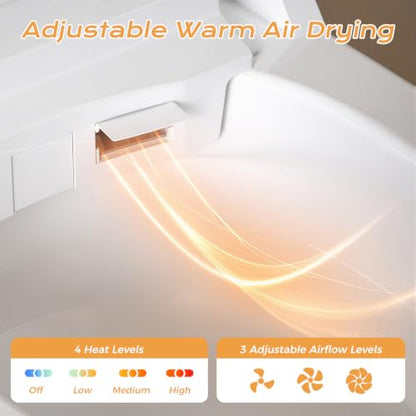 Smart Toilet with Bidet Built