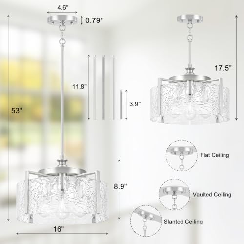 16" Modern Chandeliers for Dining Room Foyer Lighting Fixtures